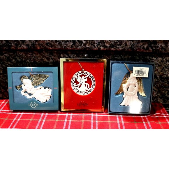 Lenox Other - Vintage Lenox Ornaments Three Gorgeous New In Box